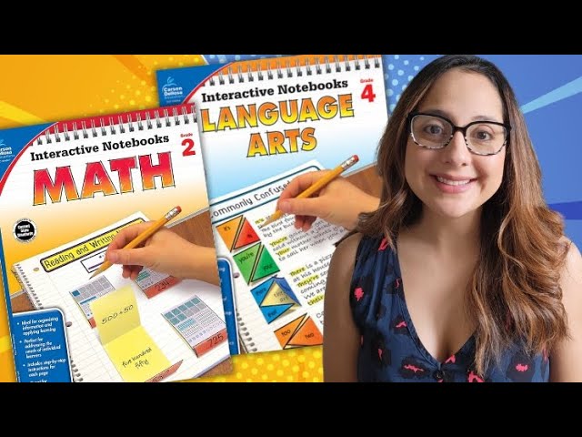 Carson Dellosa Interactive Notebooks Review for Homeschool | Great for Studying and Note-Taking