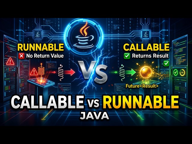 Callable vs Runnable in Java | Complete Difference Explained with Examples