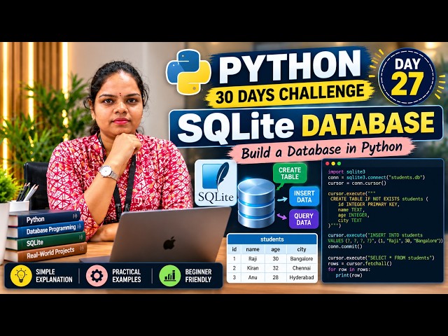 Database Explained for Beginners | SQLite & Python 🐍 | Day 27
