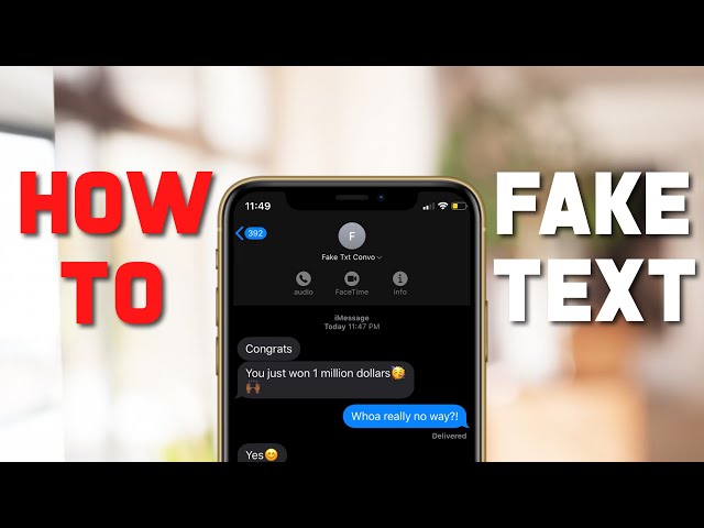 How to make a fake text conversation on iphone