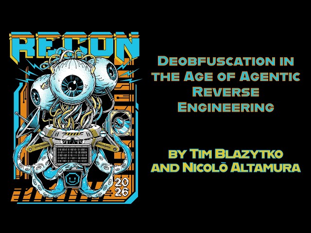 RECON 2026 - Deobfuscation in the Age of Agentic Reverse Engineering