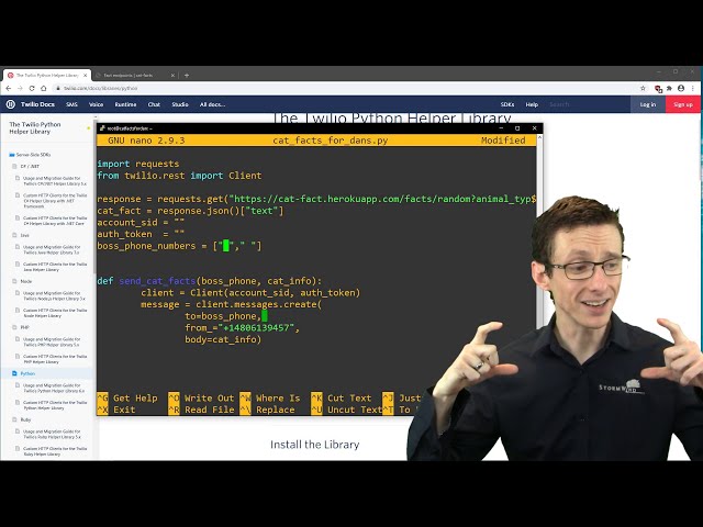Text Your Bosses Unwanted Cat Facts with Python, Twilio, and the Cat Facts API