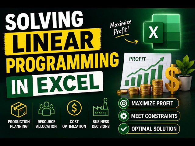 How to Solve Linear Programming in Excel for Business Decision Making