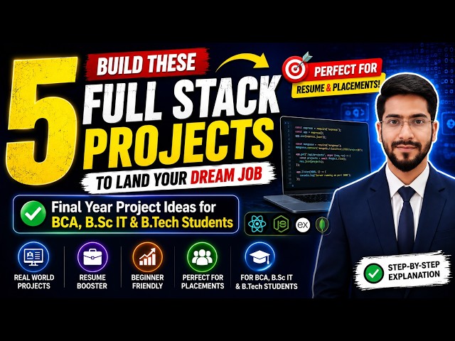 Build These 5 Full Stack Projects to Land Your Dream Job | #it_in_hindi