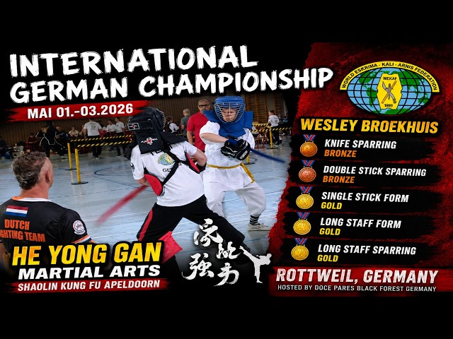 He Yong Gan Martial Arts at WEKAF International German Championship 2026 🇩🇪🔥 | Gold & Bronze Medals