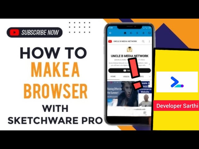 Ready-Made Browser Project for Sketchware Pro | Just Import & Enjoy 🚀 | Developer Sarthi