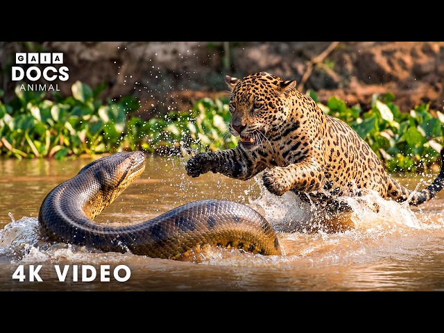PANTANAL APEX: Jaguar Kills Anaconda Without Mercy | Nature Animal Documentary