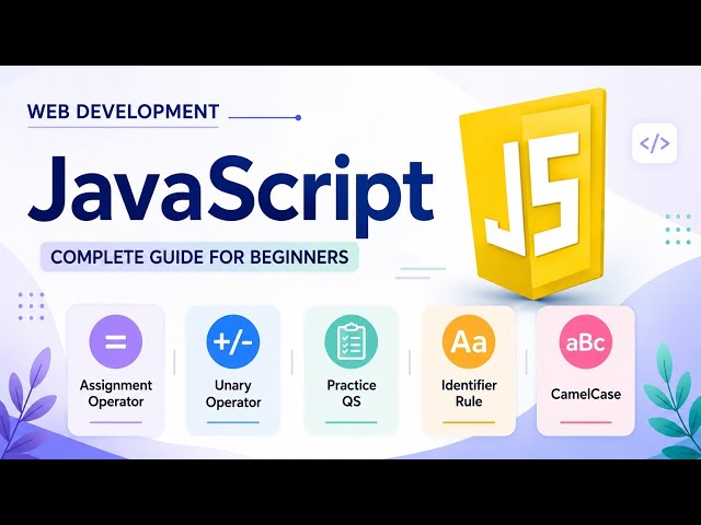 JavaScript Operators, Identifiers & CamelCase 🔥 | JS Practice #webdevelopment # javascript #tech 