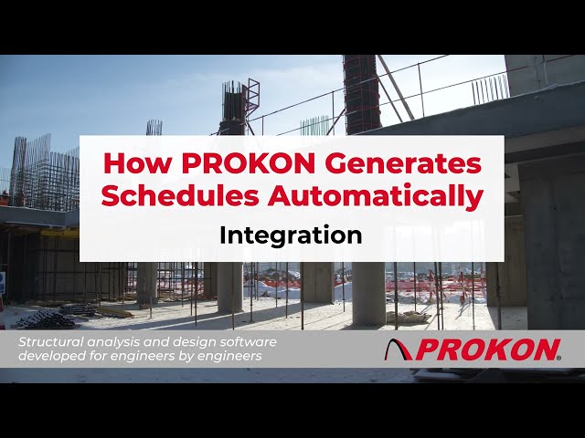 How PROKON Generates Schedules Automatically