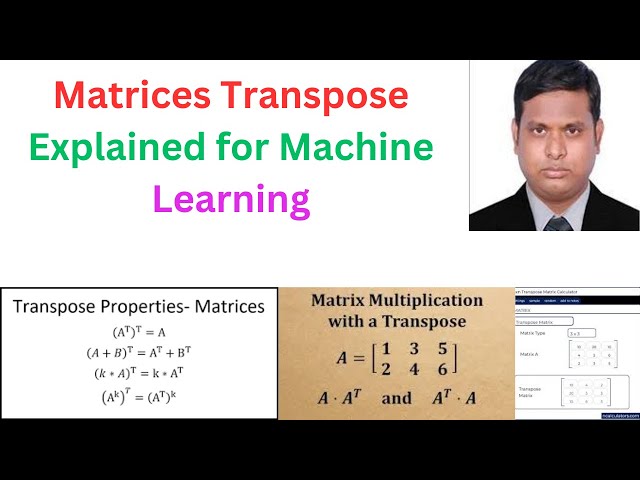Matrix Transpose Explained in Bangla | Essential Concept for Machine Learning