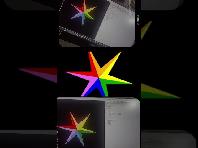 A star made with code💻✨#coding #python