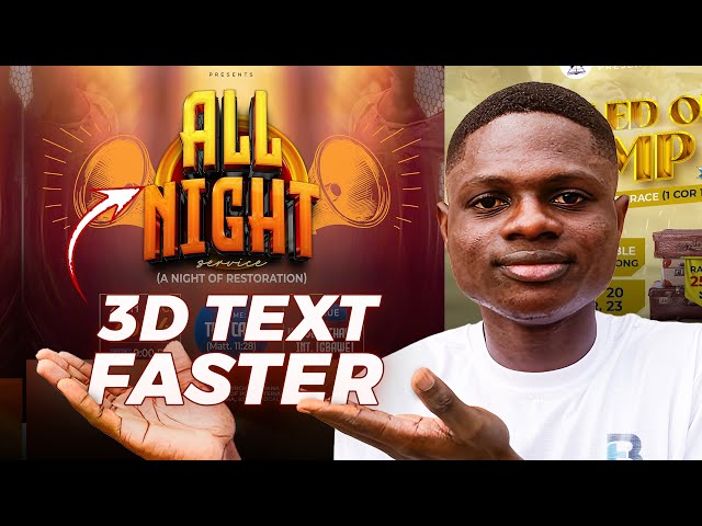 WATCH THIS Before You Use 3D Text for Church Flyer Designs