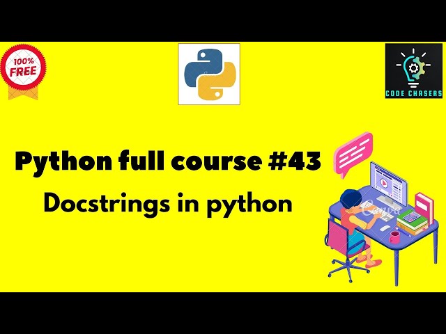 Docstrings in python #43 | #python #pythonprogramming #pythonforbeginners #education