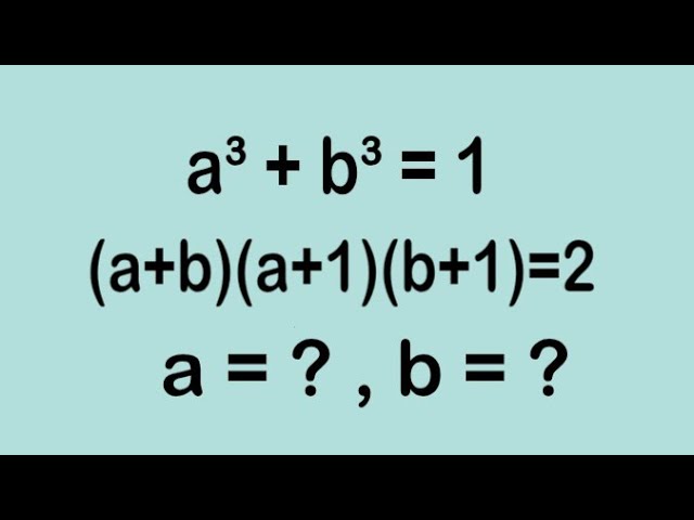 An Interesting Olympiad Algebra Question l olympiad mathematics 