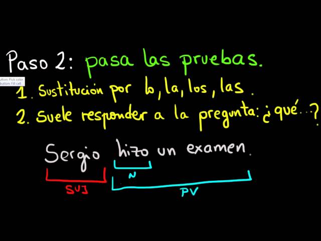 Cómo reconocer el complemento directo