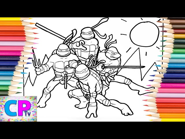 Ninja Turtles Coloring Pages,  Donatello, Raphael, Leonardo, Michelangelo, Coloring Pages Tv
