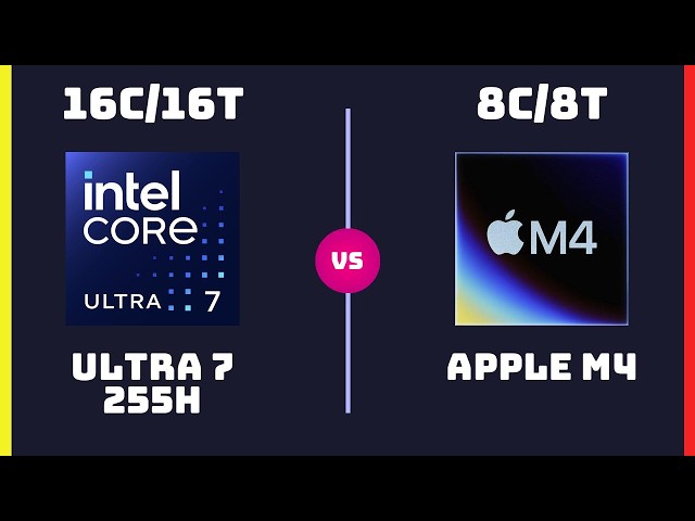 Intel Core Ultra 7 255H vs Apple M4 (8-Core) – CPU Comparison | Which One is Superior?