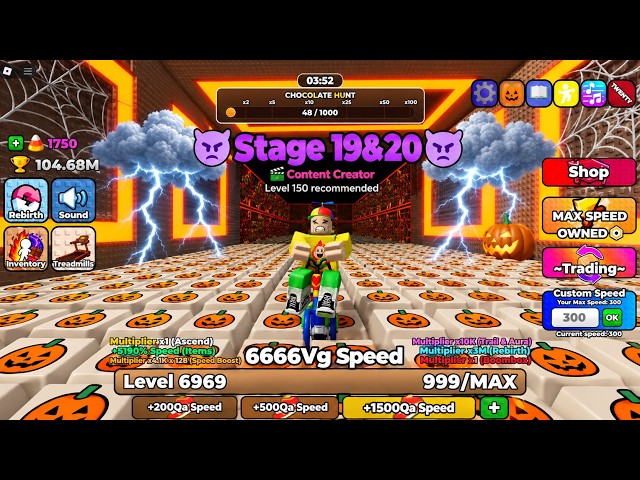 [UPDATE] NEW STAGE 19&20 GALAXY 2in +1 Speed Keyboard Escape #roblox
