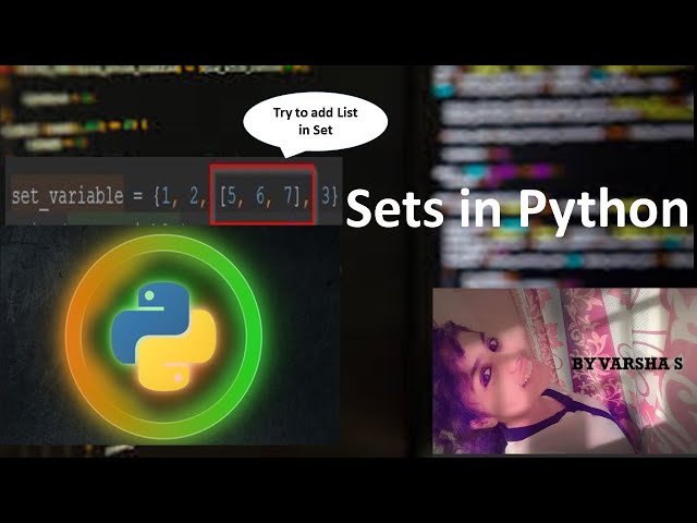 Sets in Python | Python tutorial for beginners |  Basic to Advanced complete python tutorial