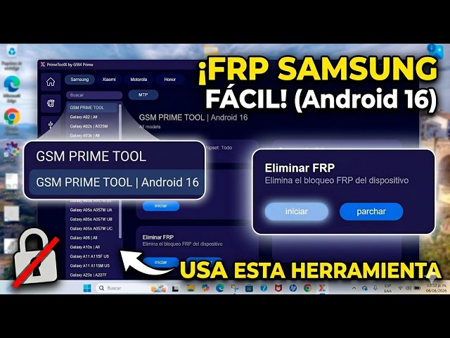 THE BEST TOOL! Download GSM PRIME TOOL for FRP (Android 16)