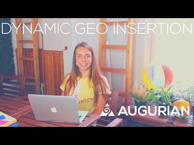 Google Ads: Dynamic Geo Insertion