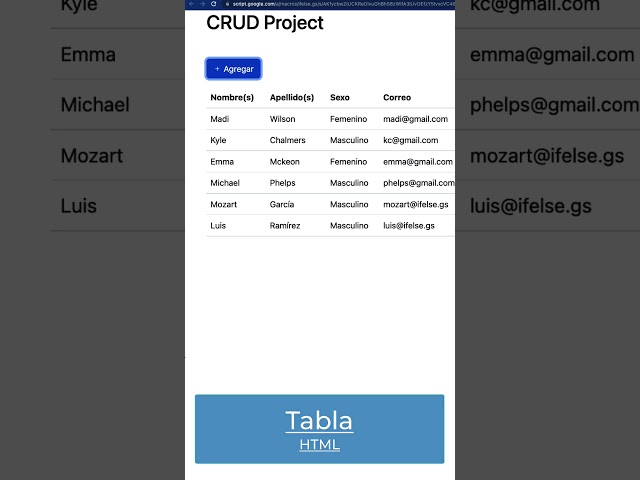 Proyecto CRUD en Webapp #appsscript (Crear)