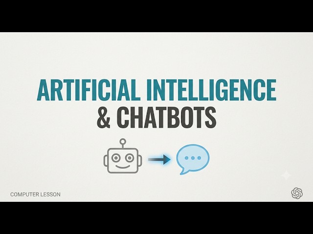 What is Artificial Intelligence and Chat Gpt | Computer Lesson