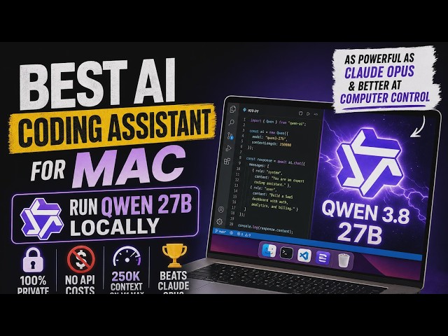 The Best AI Coding Assistant for Mac: Run Qwen 27B Locally