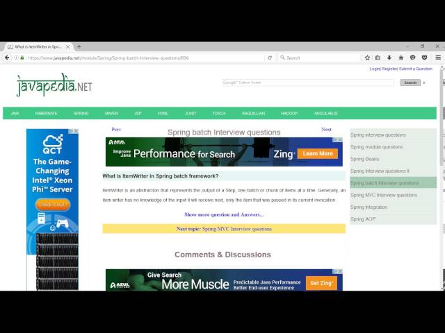 What is ItemWriter in Spring batch framework? | javapedia.net
