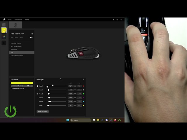 Corsair M65 – How to Change X & Y DPI (Unlock X/Y)