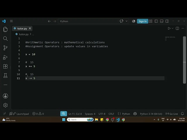 Python — Assigning Operator