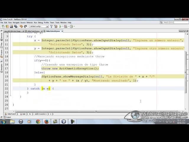 24 - Exception Handling using throw (JavaOOP)
