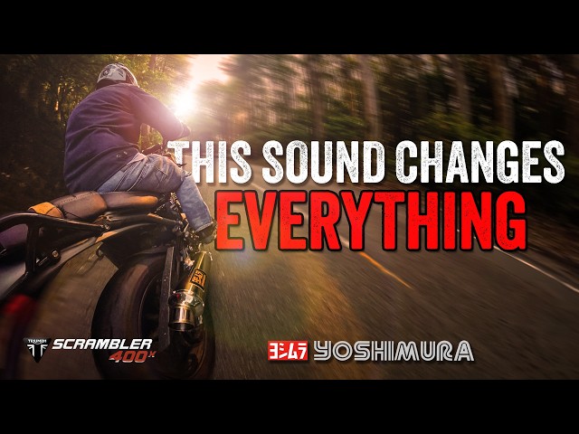 Yoshimura GP-Magnum Titanium Exhaust | Triumph Scrambler 400X Sound Test & Ride