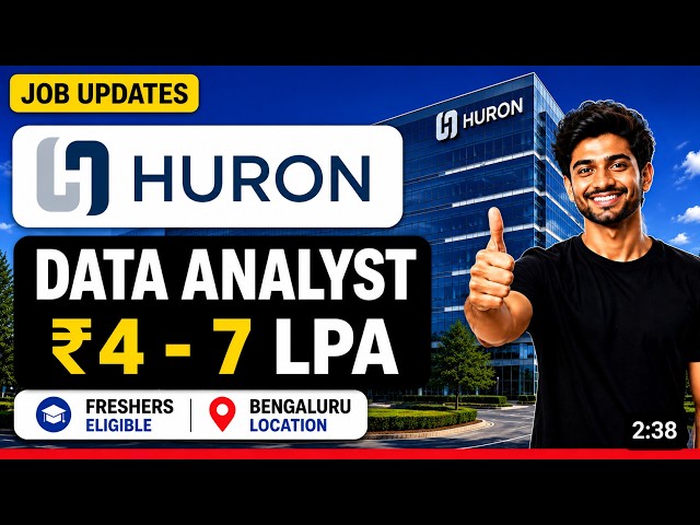 Huron Hiring 2026 | Analytics Engineer Analyst | 0–2 Years | SQL & Python | Bangalore Jobs