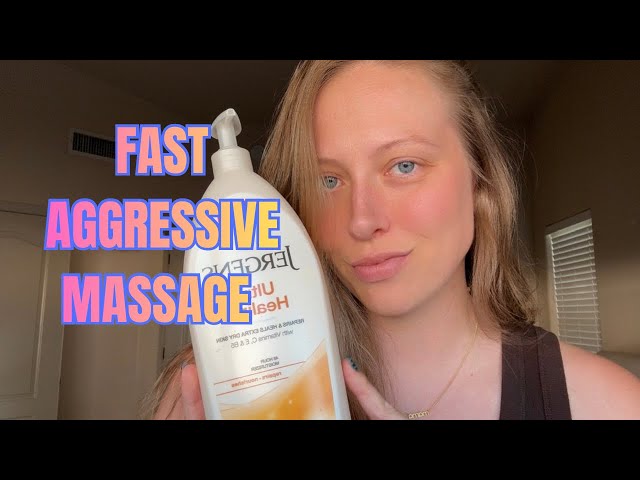 ASMR FAST AND AGGRESSIVE MASSAGE + PERSONAL ATTENTION (dry/wet hand sounds, mouth sounds, tools)