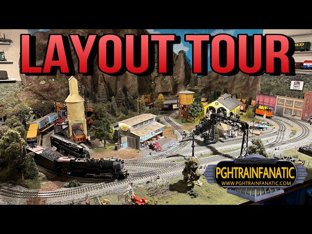 FUN 5x8 O Gauge TRAIN LAYOUT TOUR - MAD_TRAINS