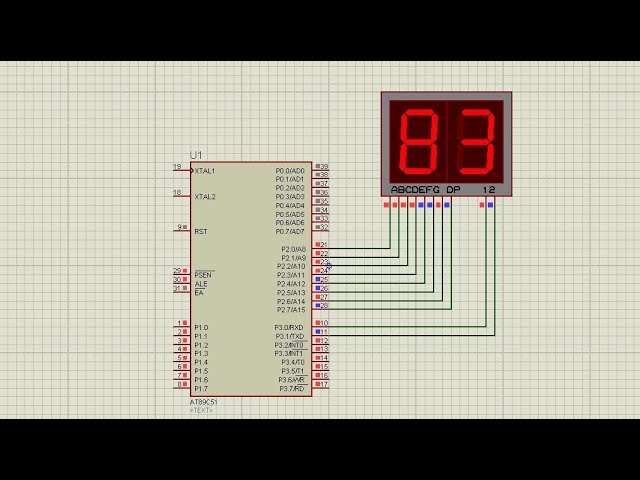 Embedded C programming - 7 Segment Interfacing with Microcontroller