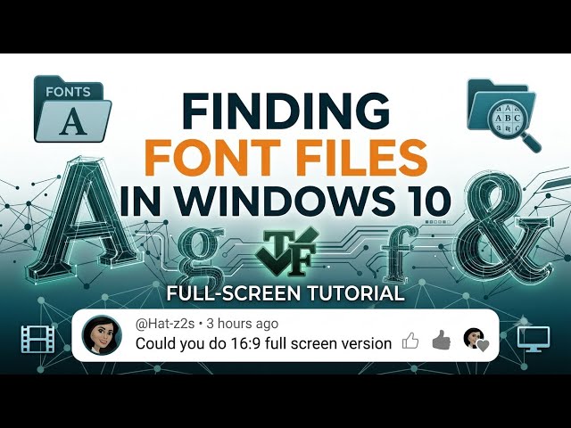 How to Locate & Extract Font Files in Windows 10 | Step-by-Step Guide