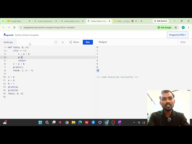Find Factorial And Fibonacci Series Using Recursion In Python In Hindi