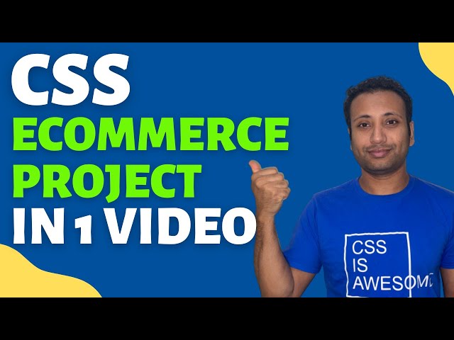 Full Ecommerce project with HTML, CSS | English Tutorial
