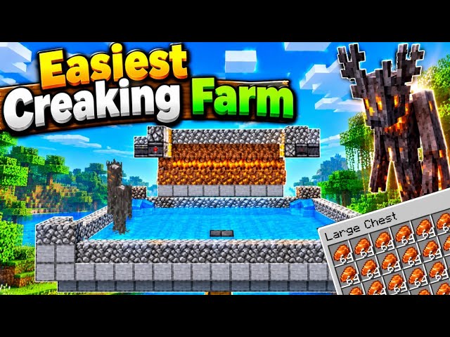 NEW EASIEST creaking farm in Minecraft bedrock 26.4+Java Edison 