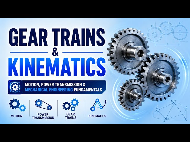 Gear Trains & Kinematics | Motion, Power Transmission & Mechanical Engineering Fundamentals | Uplatz