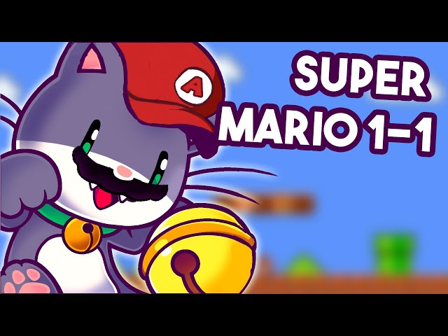 Super Cat Tales in Super Mario 1-1