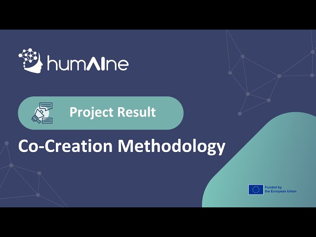 HumAIne Exploitable Assets Explainers | Co-Creation Methodology