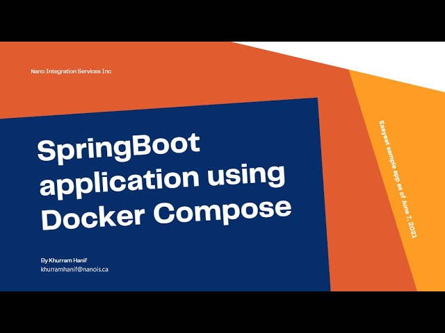 SpringBoot application with MySQL using Docker