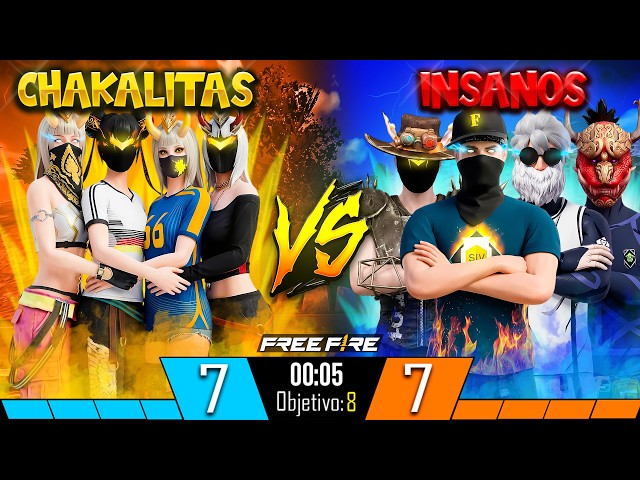 INSANOS vs CHAKALITAS 😱 POR LOS NUEVOS CUERNITOS 🔥 FREE FIRE