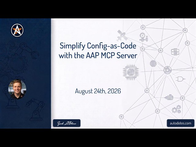 Simplify Config-as-Code with the AAP MCP Server