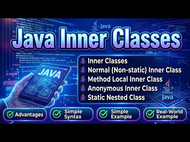 Java Inner Classes | Complete Tutorial | Core Java | Notes Java @codesgirl96