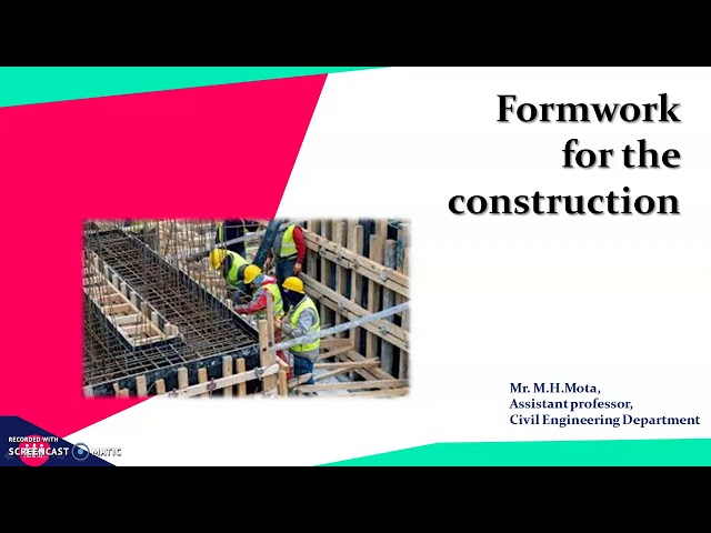 Formwork for construction