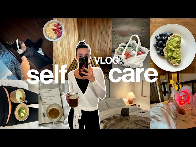 self care vlog🍵 waking up at 6am, working out, prioritizing + loving myself